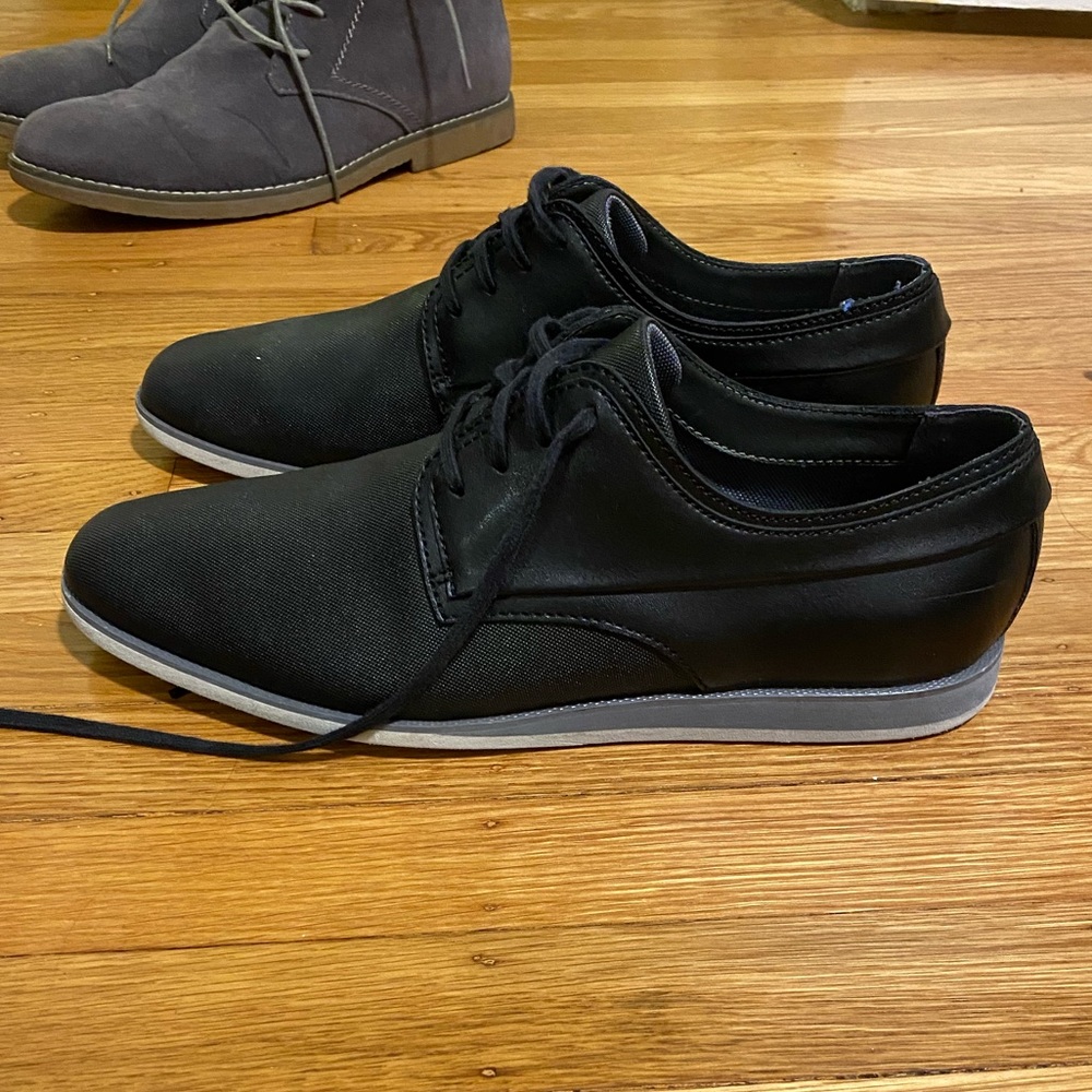 Calvin Klein Black Leather Casual Dress Shoe 10m